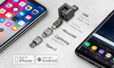 超强大手机方块「WonderCube」 充电、传输，一粒搞定