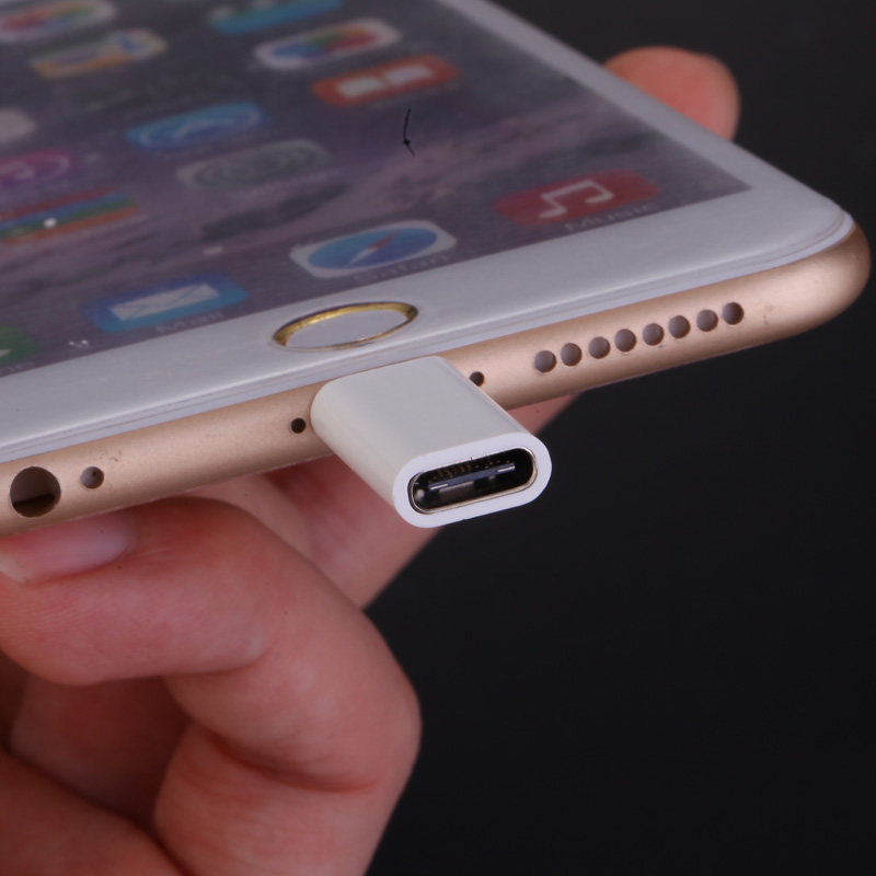 type-c转苹果转接头华为p9小米5s乐视2数据线usb-c接口转苹果iphone6/7/8/plus/x手机充电转换器转换头